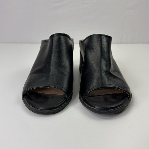 Vintage Esprit Lena Black Vegan Leather Women's Mules - Picture 2 of 11